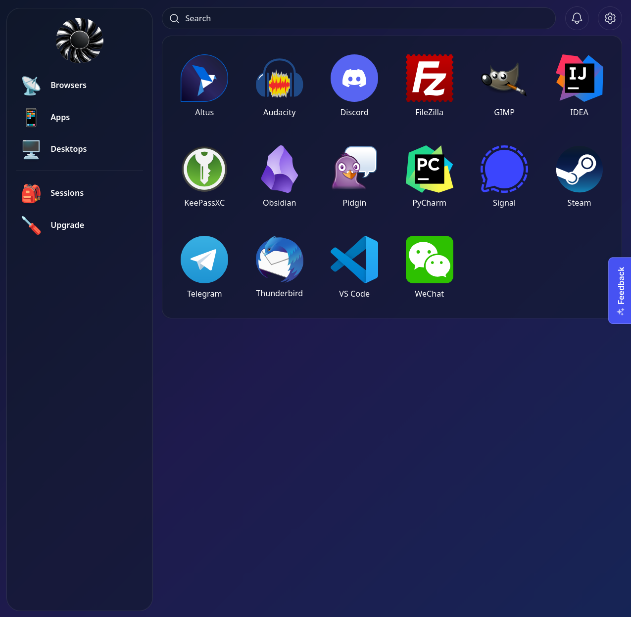 Apps View Desktop